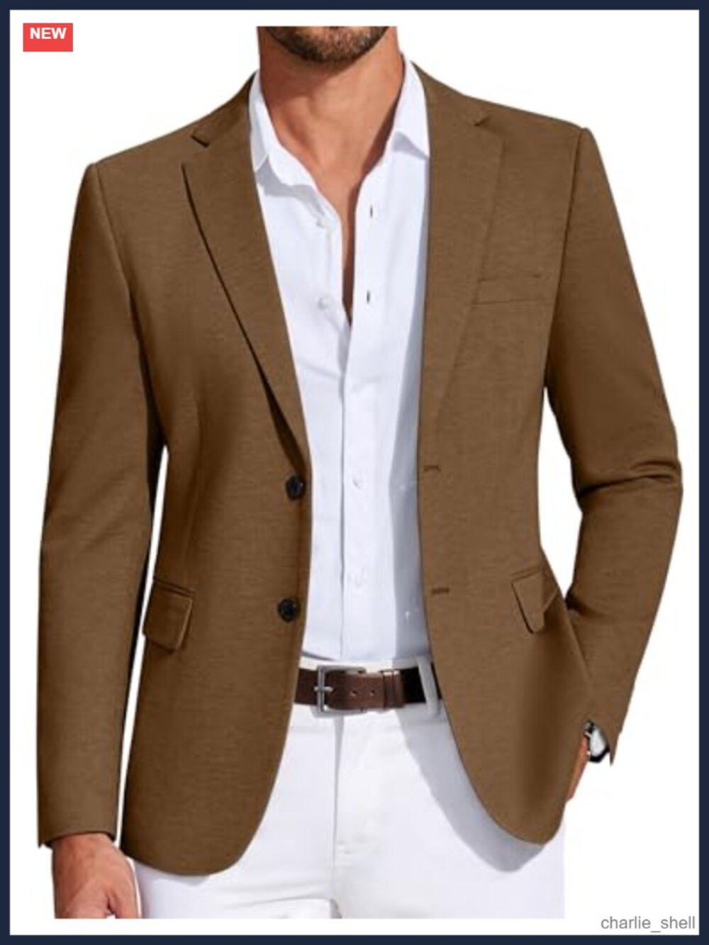 Mens Knit Sport Coat Blazer Lightweight Two Button Business Casual